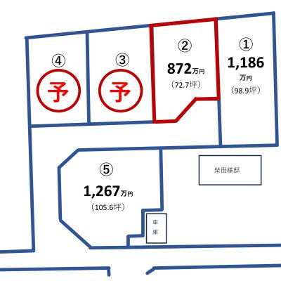 【日光市木和田島】新規分譲地　② - 八興ハウス - 土地情報